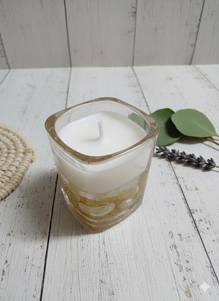 Tin Glass Soy Gel Scented Candle
