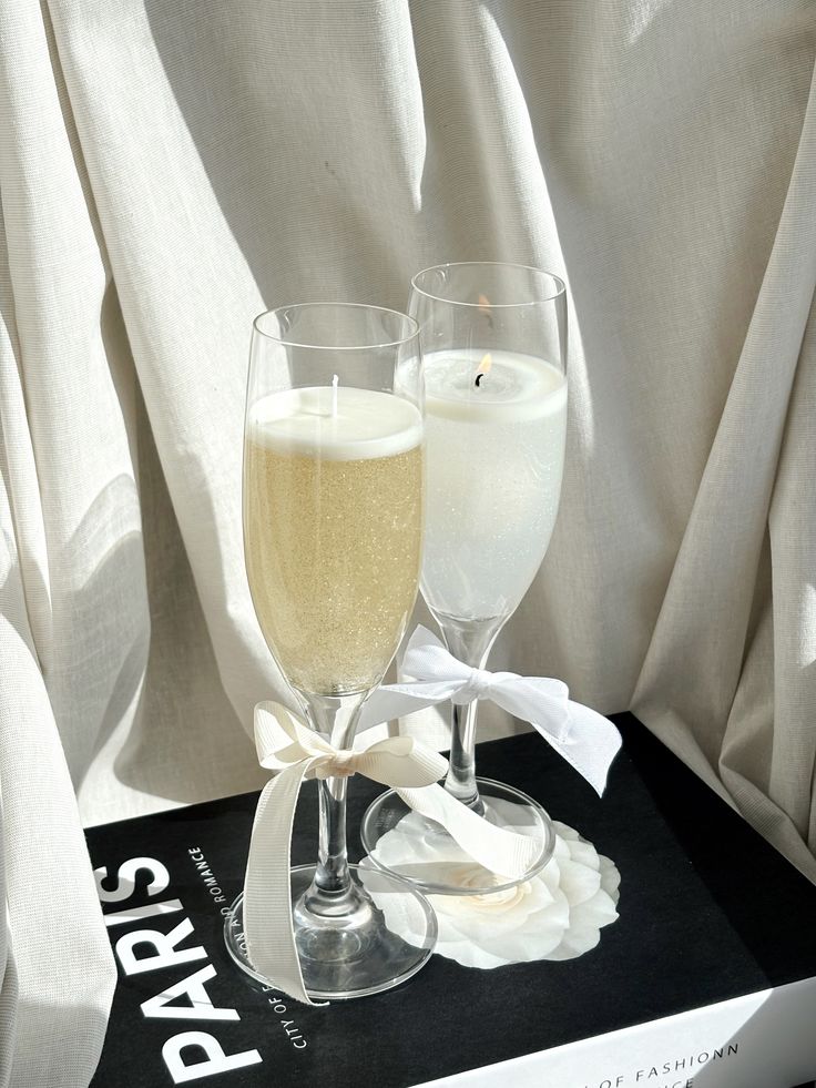 Luxury Wine Glass Gel Scented Candle