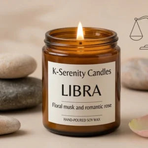 Libra Floral & Romantic Fragrance Soy Candle