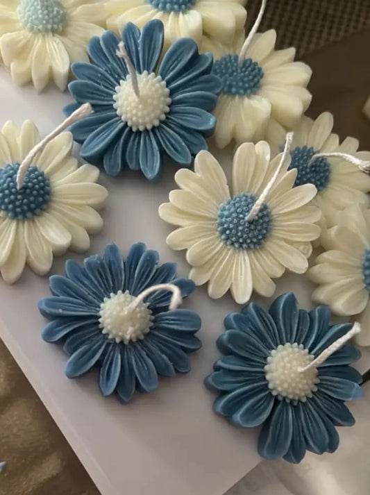 Daisy Flower Scented Soy Candle - Pack of 4