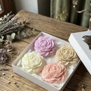 Customised Peony Candle Gift Hamper (Set of 4)