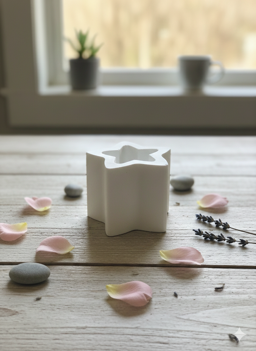 Concrete Star Jar