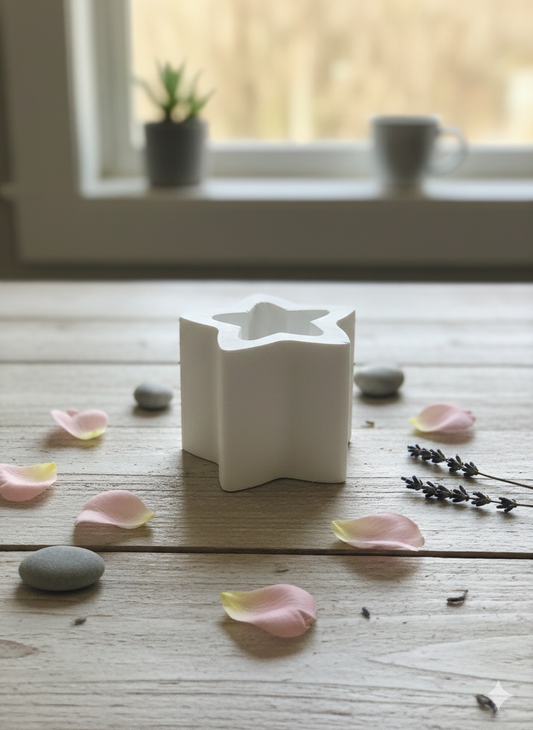 Concrete Star Jar