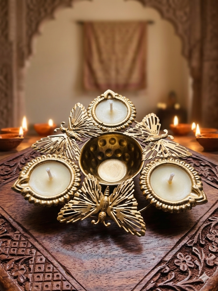 Butterfly Urli Festival Scented Soy Candle