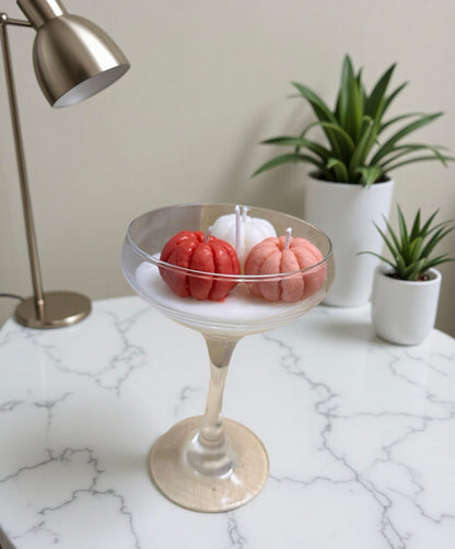 Luxury Wine Glass with Hand Poured Soy Scented Candle