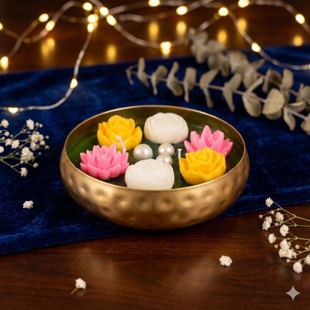 Metal Urli Soy Gel Scented Candle