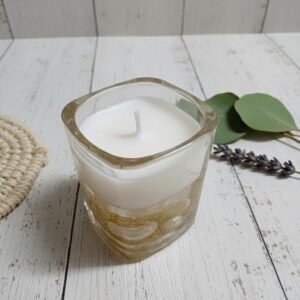 Tin Glass Soy Gel Scented Candle | Home Decor