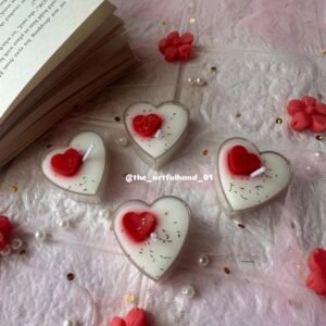 Tin Heart Soy Scented Candle- Pack of 4