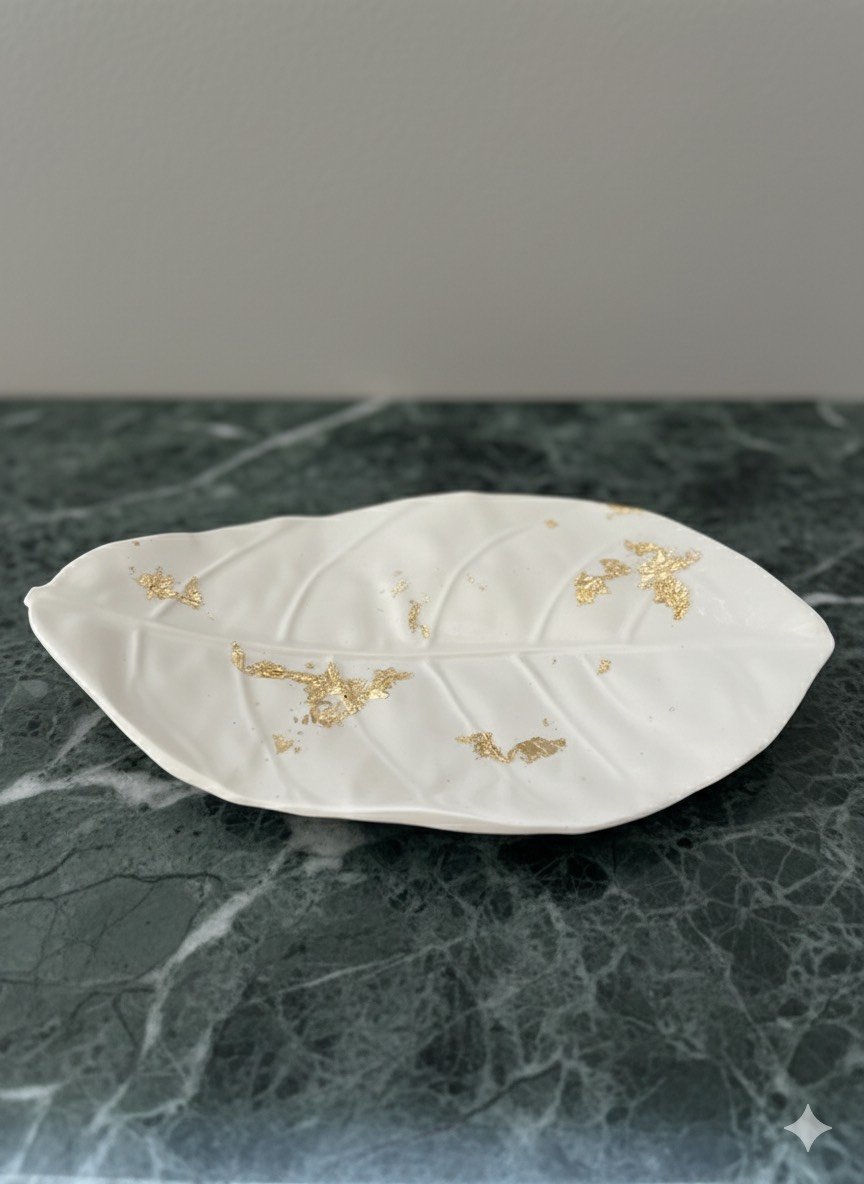 Concrete Leaf Plate | Home Decor | Gifting | Jwellery