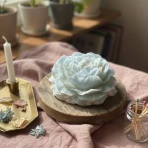 Big Rose Scented Soy Candle -1 (Dark Red Rose Fragrance)