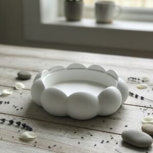 Handmade Concrete Flower Bowl Pack of 1