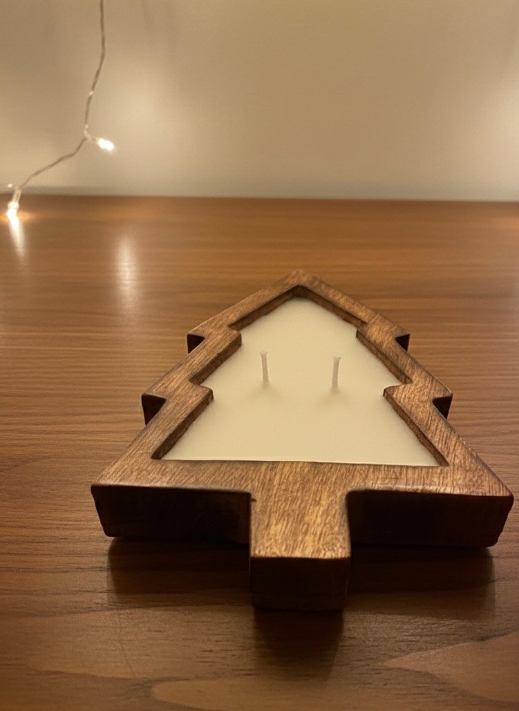 Christmas Tree Scented Soy Candle( Sandalwood)