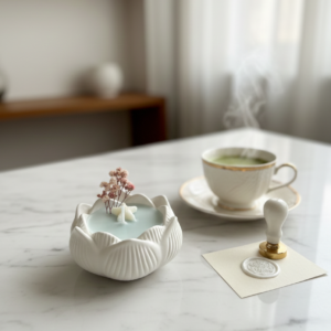 Concrete Lotus Soy Scented Candle